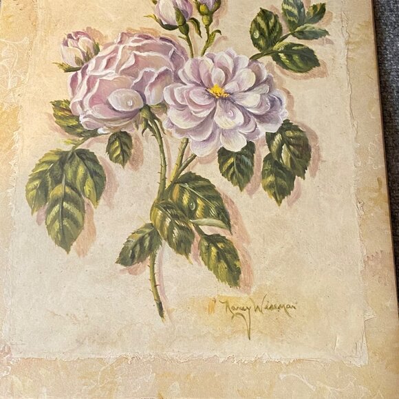 Floral Art Print By Karen Warren 16"‎ X 20" Hang Or Frame As Is botanical - Picture 3 of 7